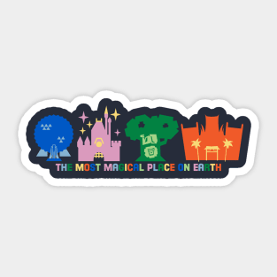 The Most Magical Place on Earth Sticker